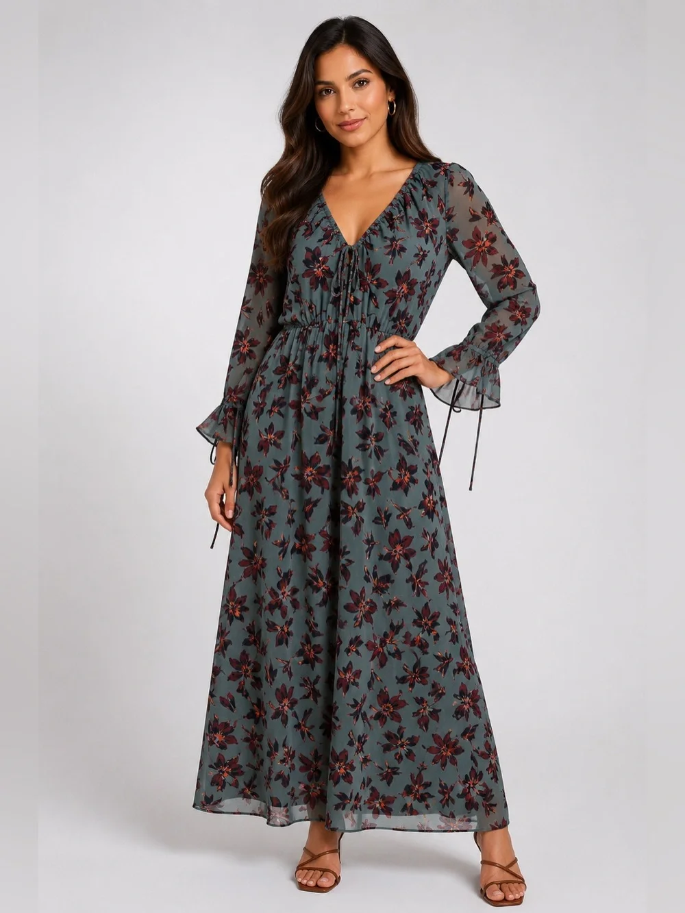 winter floral maxi dress Madewell | Dresses | Madewell Green Orchid Willowleaf Tie Sleeves SIZE:1XL Why wait for someone white linen wedding dresses x REVOLVE Faustine Maxi